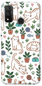 Чехол Cats pattern для Huawei P Smart (2020)