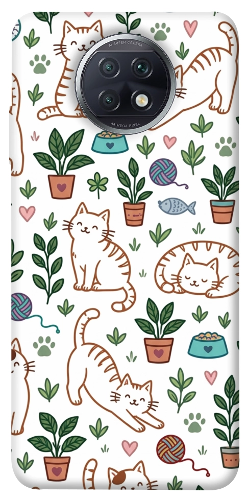 Чехол Cats pattern для Xiaomi Redmi Note 9T