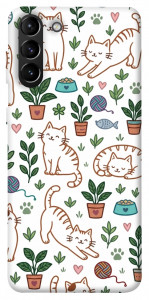 Чохол Cats pattern для Galaxy S21+