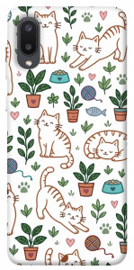 Чохол Cats pattern для Galaxy A02