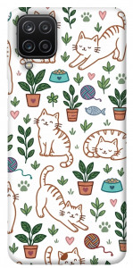 Чехол Cats pattern для Galaxy A12