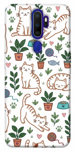 Чохол Cats pattern для Oppo A9 (2020)