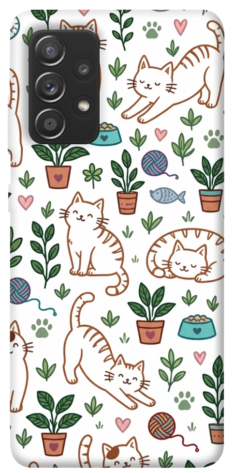 Чехол Cats pattern для Galaxy A72 5G