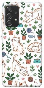 Чехол Cats pattern для Samsung Galaxy A72 4G