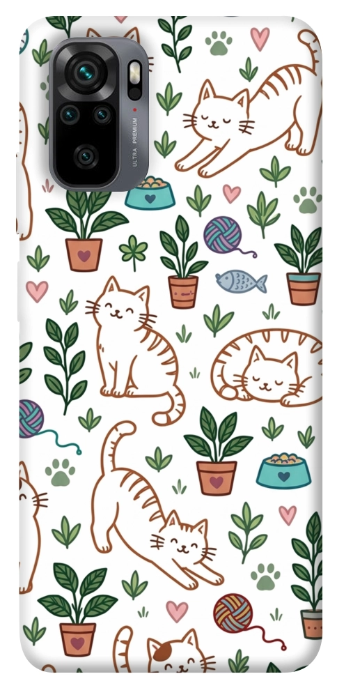 Чохол Cats pattern для Xiaomi Redmi Note 10