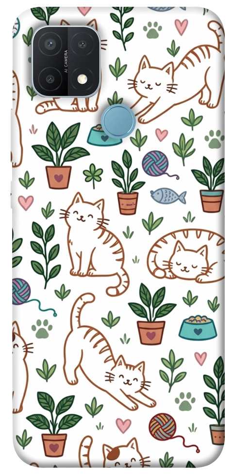 Чохол Cats pattern для Oppo A15