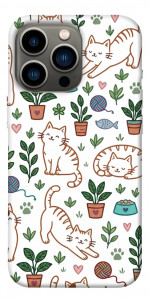 Чехол Cats pattern для iPhone 13 Pro