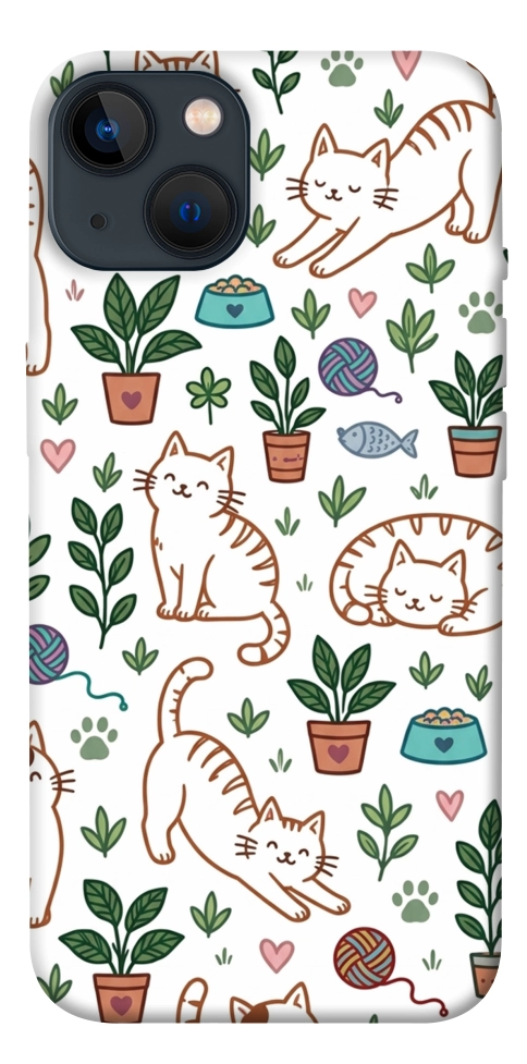 Чохол Cats pattern для iPhone 13
