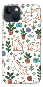 Чехол Cats pattern для iPhone 13