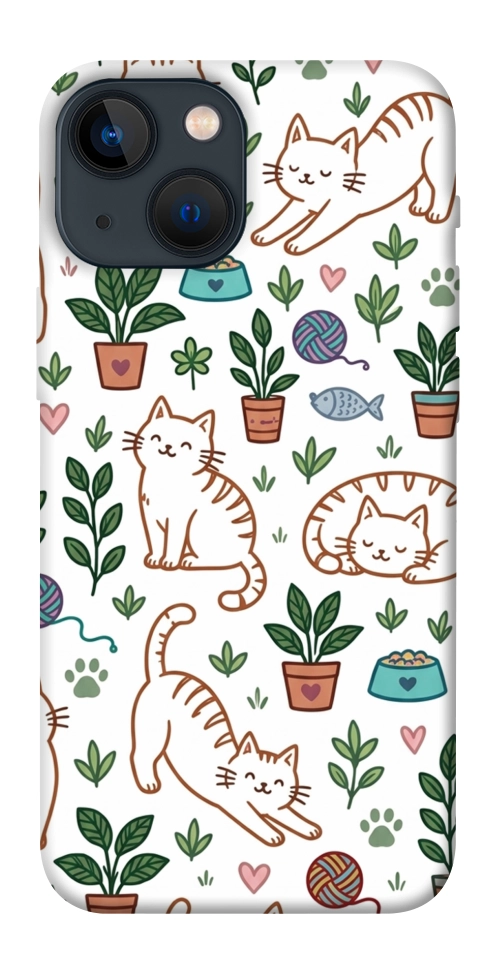 Чохол Cats pattern для iPhone 13 mini