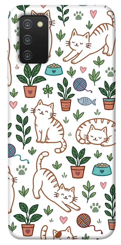 Чохол Cats pattern для Galaxy A03s