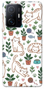Чохол Cats pattern для Xiaomi 11T Pro