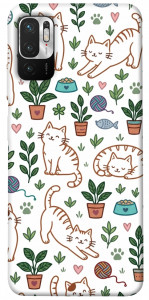 Чехол Cats pattern для Xiaomi Redmi Note 10 5G