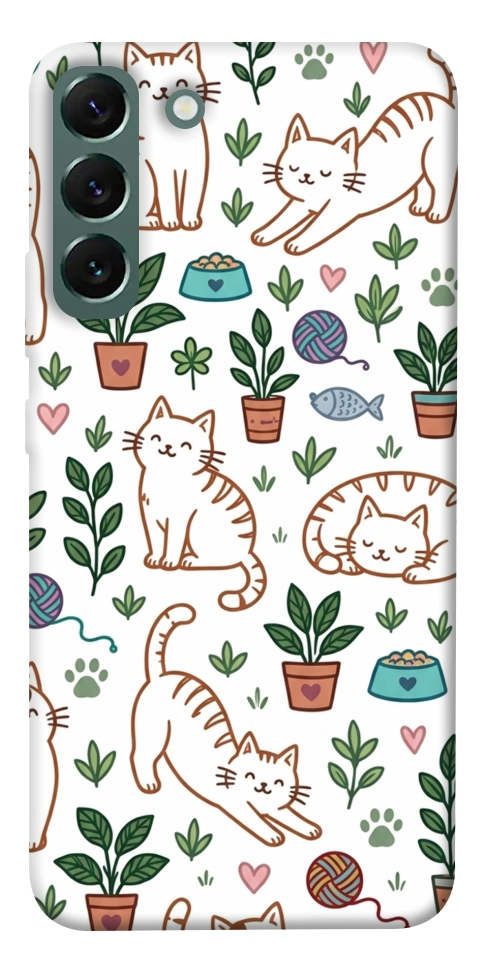 Чехол Cats pattern для Galaxy S22+