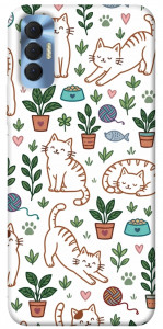 Чохол Cats pattern для TECNO Spark 8P