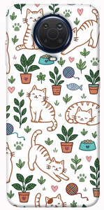 Чехол Cats pattern для Nokia G10