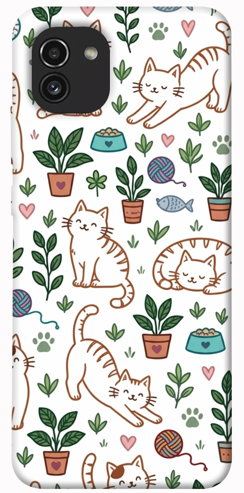 Чехол Cats pattern для Galaxy A03