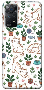 Чехол Cats pattern для Xiaomi Redmi Note 11 Pro 5G