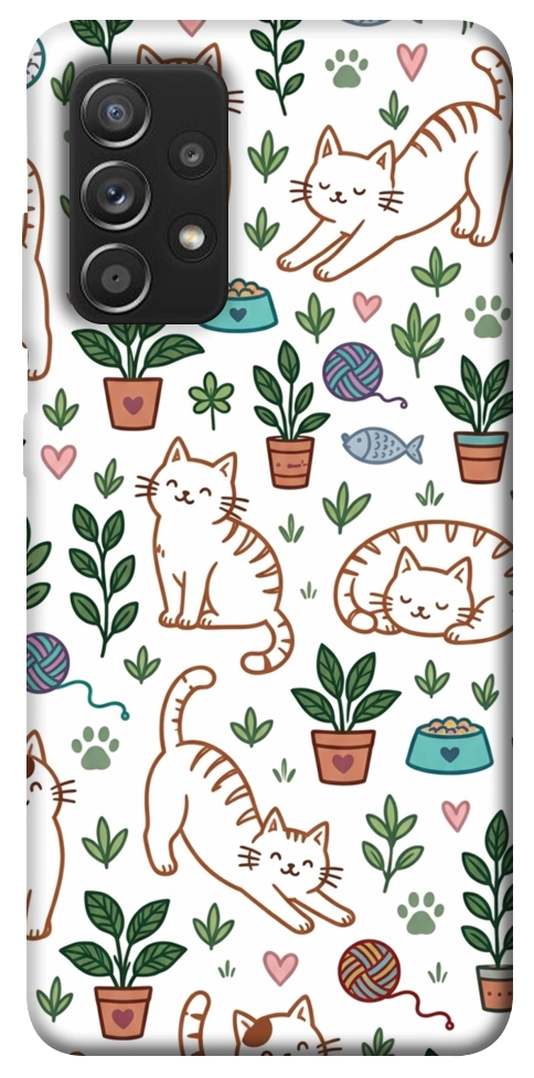 Чехол Cats pattern для Galaxy A52s