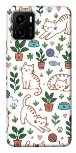 Чехол Cats pattern для Vivo Y15s