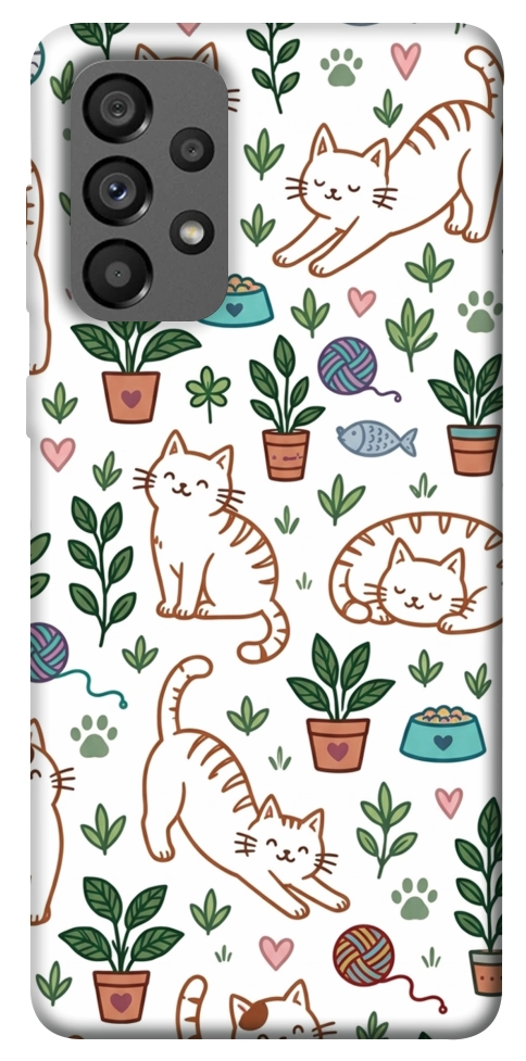 Чехол Cats pattern для Galaxy A73 5G