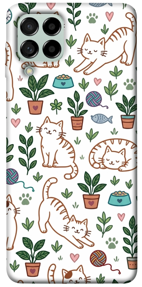 Чехол Cats pattern для Galaxy M53