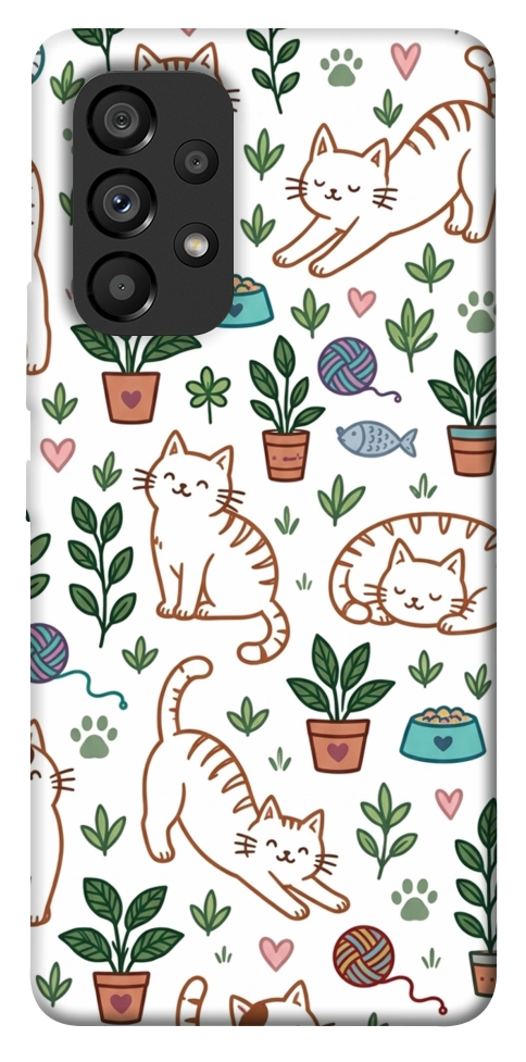 Чехол Cats pattern для Galaxy A53