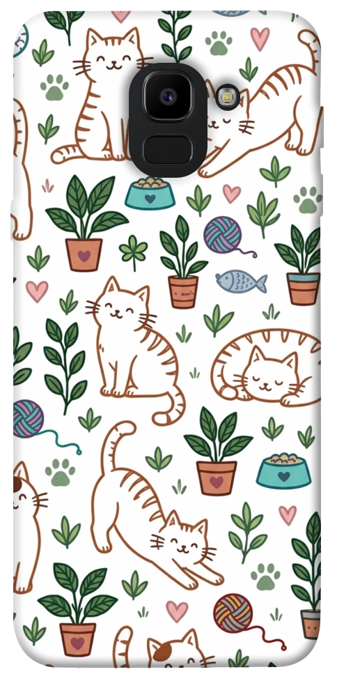 Чохол Cats pattern для Galaxy J6 (2018)