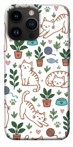 Чехол Cats pattern для iPhone 14 Pro Max