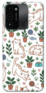 Чохол Cats pattern для TECNO Spark 8C