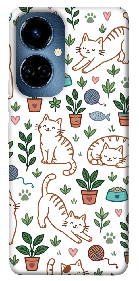 Чехол Cats pattern для TECNO Camon 19 Pro (CI8n)