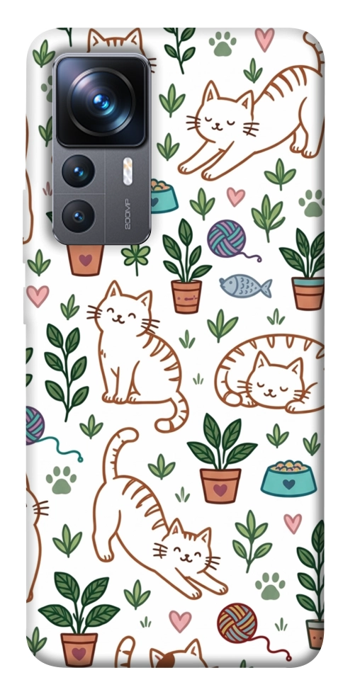 Чохол Cats pattern для Xiaomi 12T