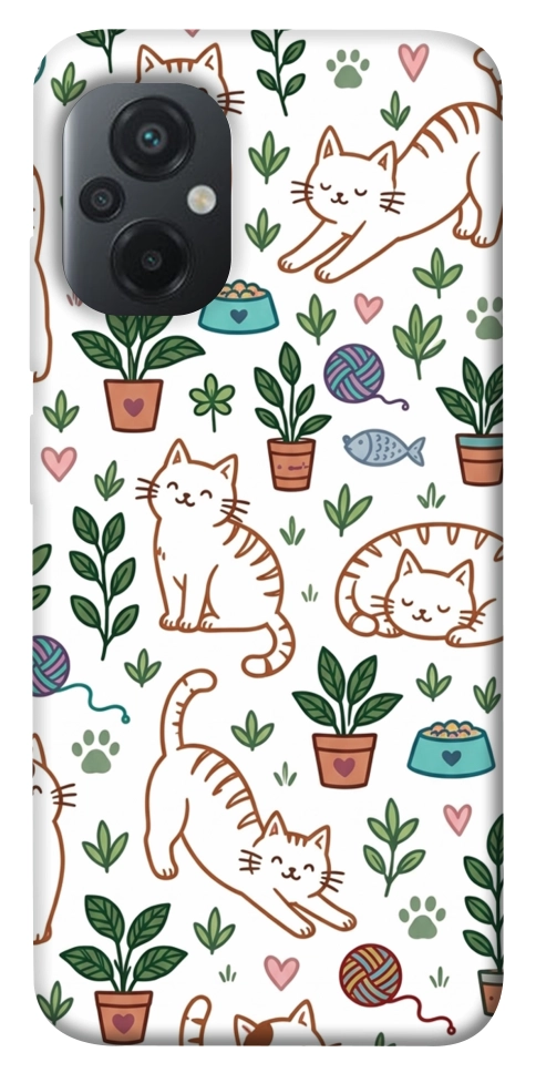 Чехол Cats pattern для Xiaomi Poco M5