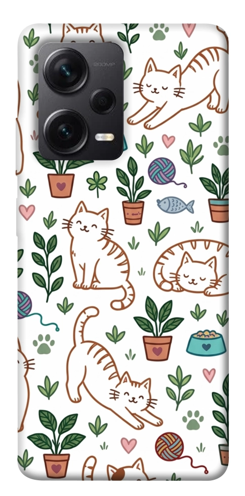 Чехол Cats pattern для Xiaomi Redmi Note 12 Pro+