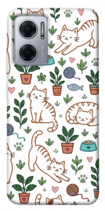 Чехол Cats pattern для Xiaomi Redmi Note 11E