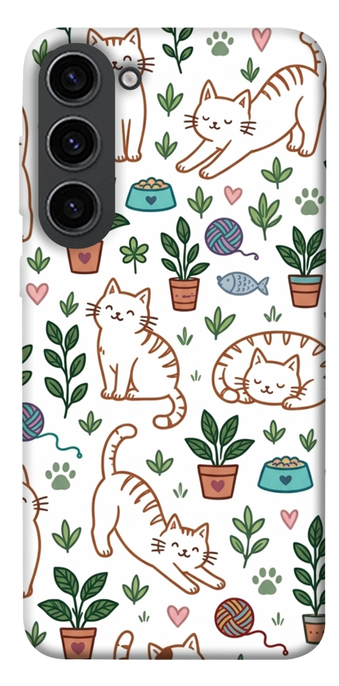Чехол Cats pattern для Galaxy S23