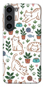 Чехол Cats pattern для Galaxy S23