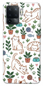 Чехол Cats pattern для Oppo Reno 5 Lite