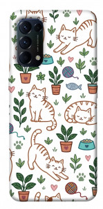 Чохол Cats pattern для Oppo Reno 5 4G