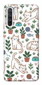 Чехол Cats pattern для Oppo Reno 3