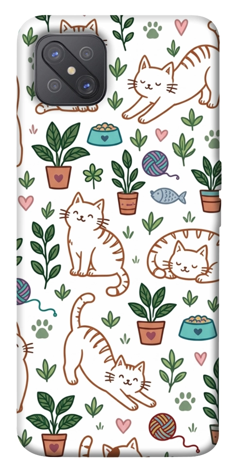 Чохол Cats pattern для Oppo A92s
