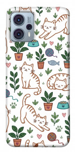 Чохол Cats pattern для Motorola Moto G23