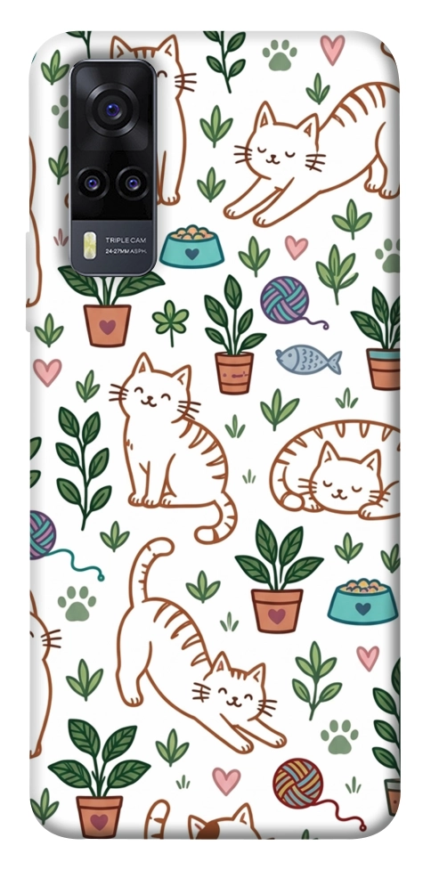Чохол Cats pattern для Vivo Y31