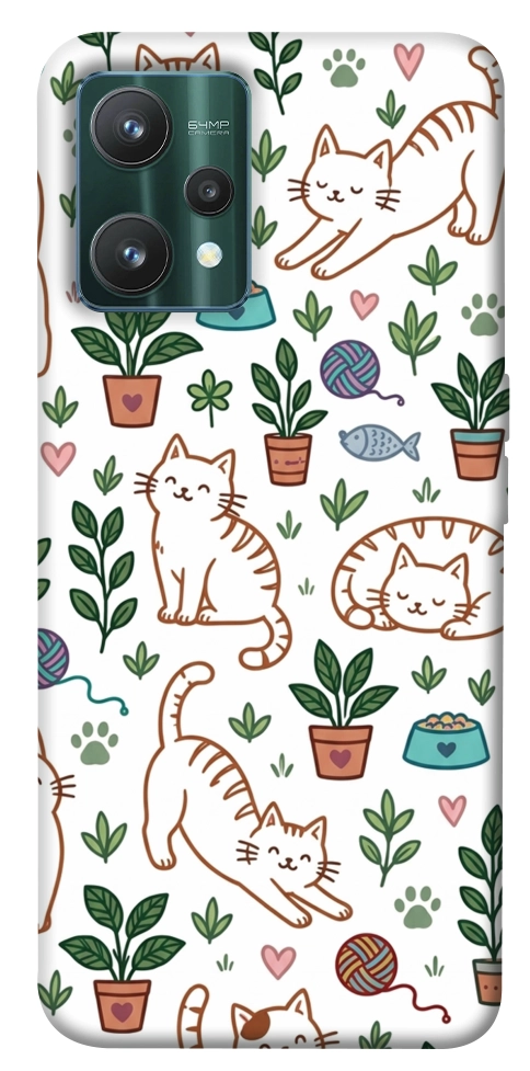 Чехол Cats pattern для Realme 9 Pro