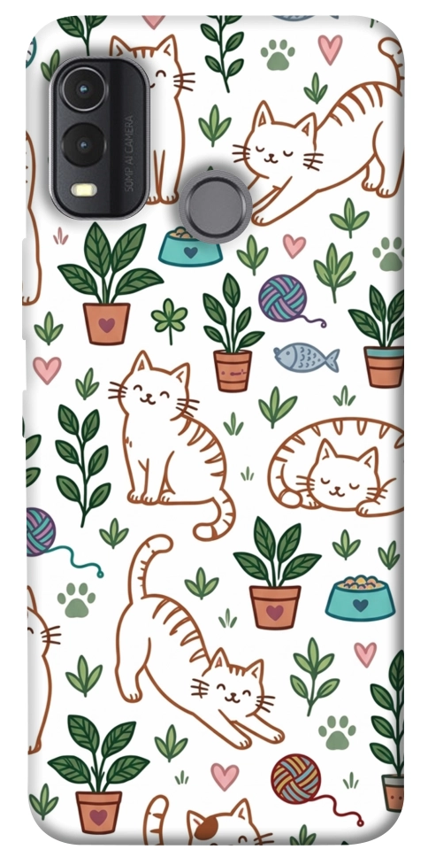 Чохол Cats pattern для Nokia G11 Plus