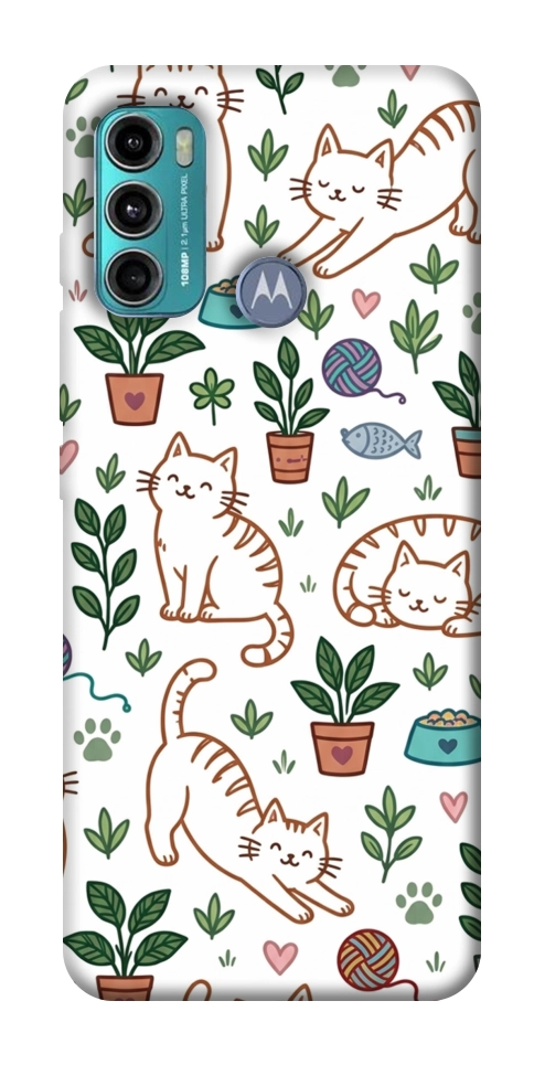 Чохол Cats pattern для Motorola Moto G60