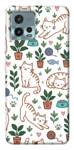 Чехол Cats pattern для Motorola Moto G72