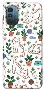 Чехол Cats pattern для Nokia G21