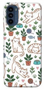 Чохол Cats pattern для Motorola Moto G41