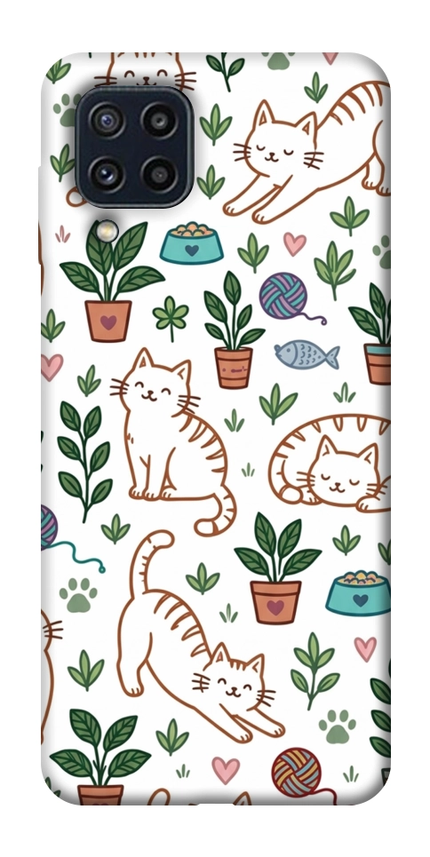 Чехол Cats pattern для Galaxy M32